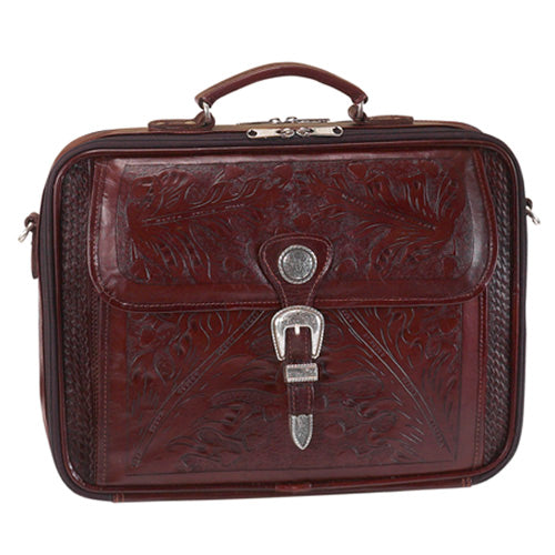Mahogany Leather Laptop Briefcase (0210910)