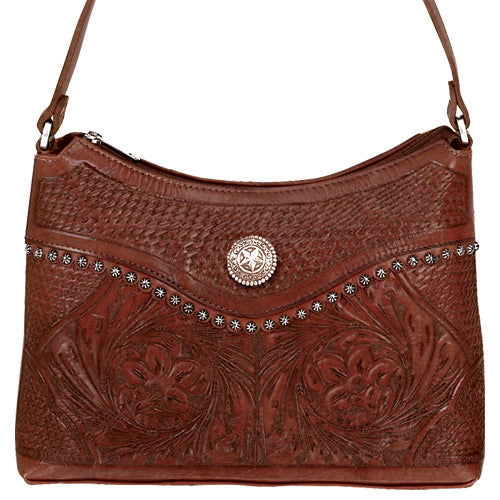 Mahogany Leather Hobo (0610275)