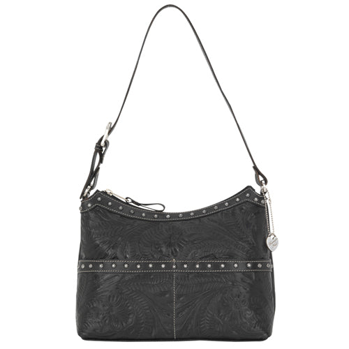 Black Leather Shoulder Bag (2201275)