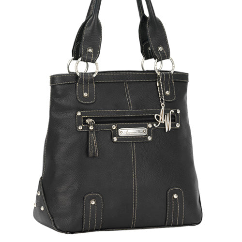 Large Black Leather Tote (2720577)
