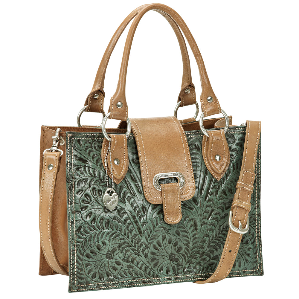 Turquoise Leather Crossbody Bag (4478310)