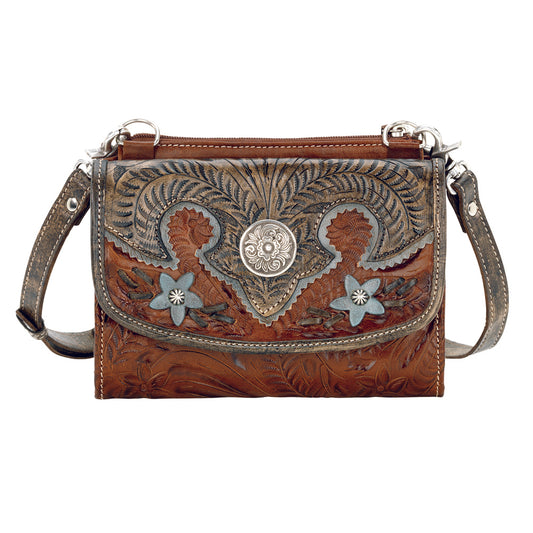 Antique Brown Leather Clutch Bag (5683982)