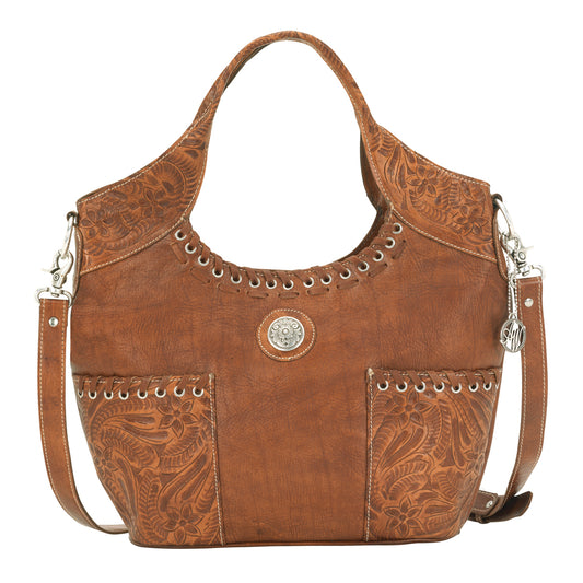 Caramel Leather Tote (6315126)