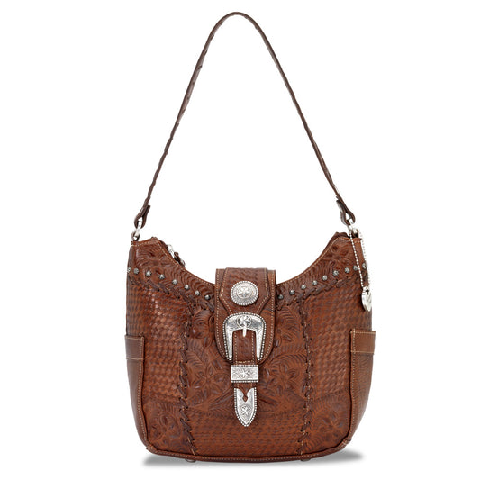 Aged Mocha Leather Hobo (8565620)