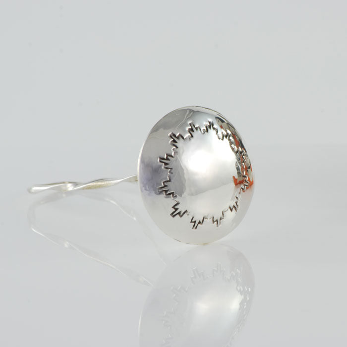 Sterling Silver Twist Handle Baby Rattle (BABY003)