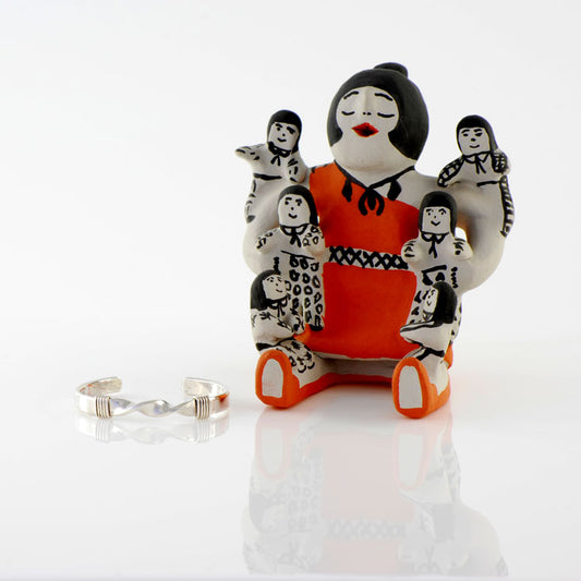 Sterling Silver Twist Baby Bracelet (BRT141)