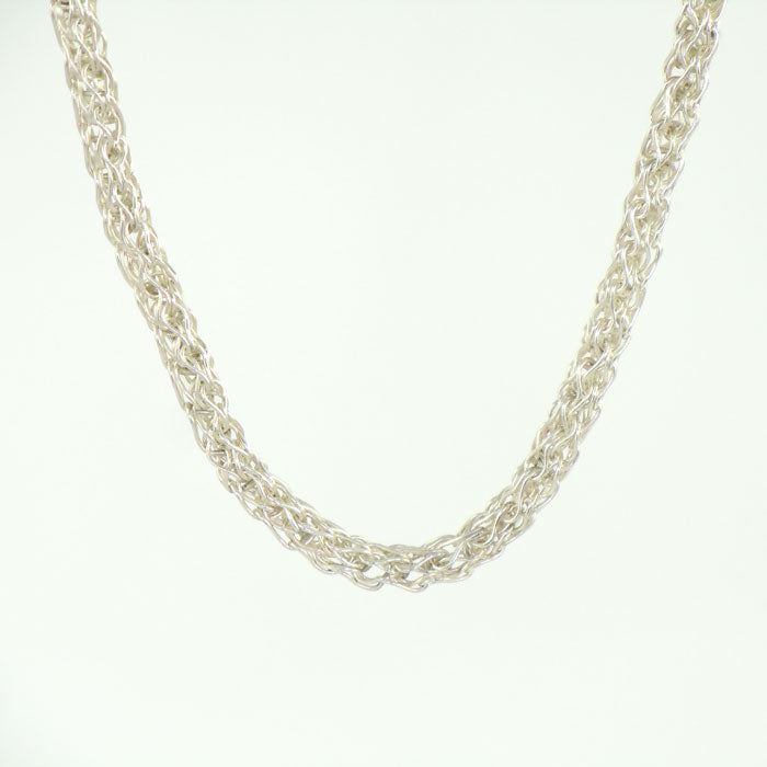 Fine Sterling Silver Roman Chain Necklace (NCK318)