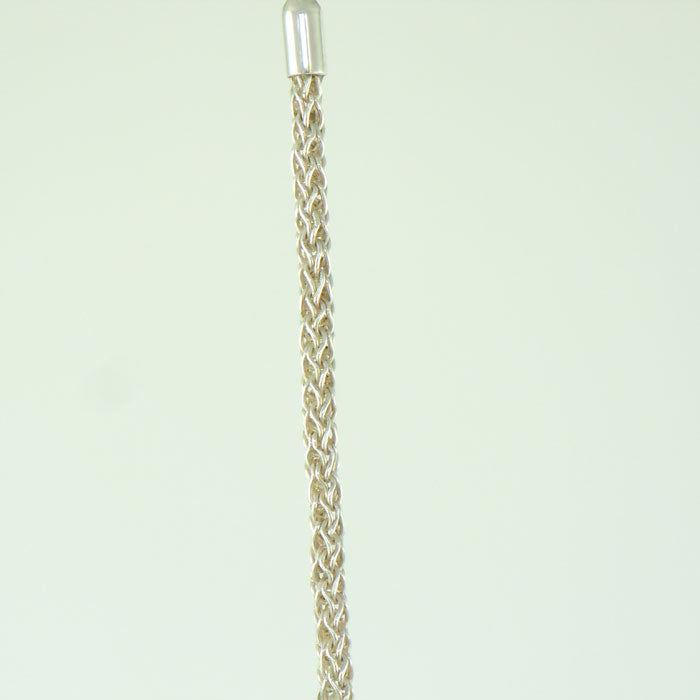 Sterling Silver Roman Chain and Bead Necklace (NCK319)