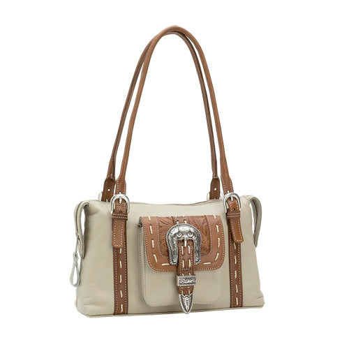 Cream Leather Tote (NVDA751)