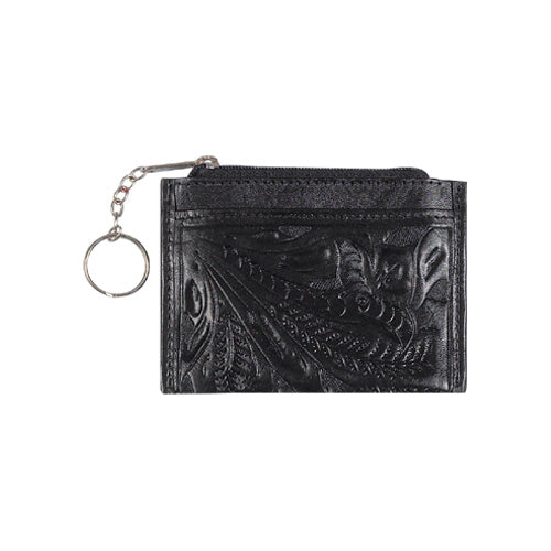 Black Leather Keychain Purse (2120293)
