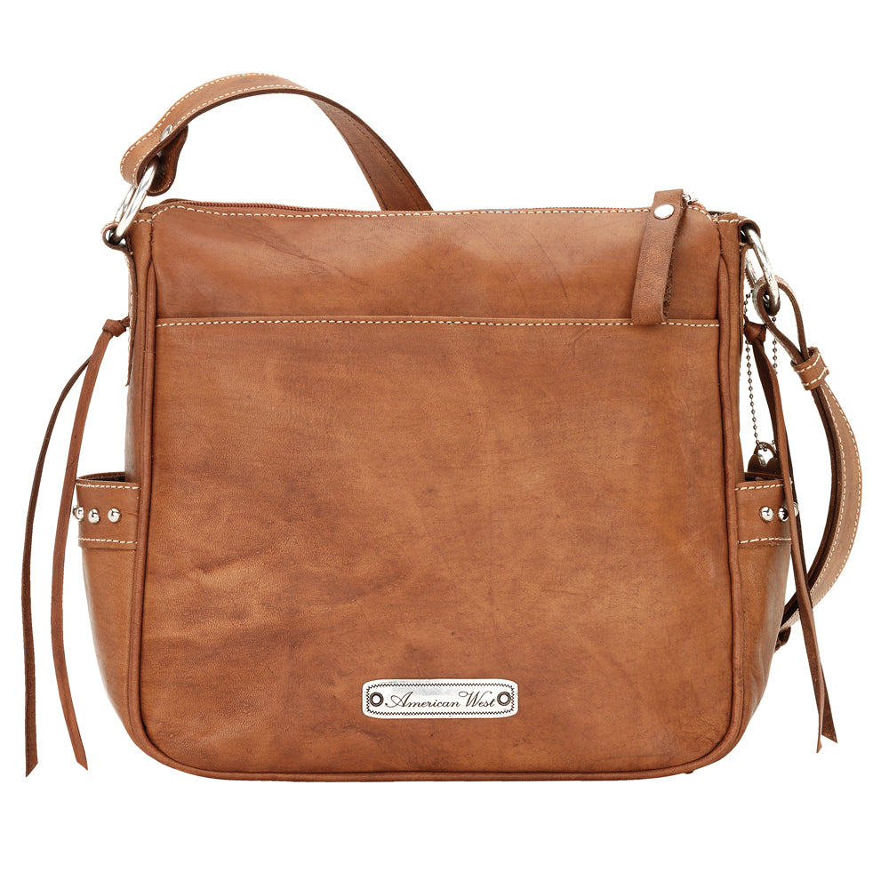 Golden Tan Leather All Access Crossbody Bag (3915774)