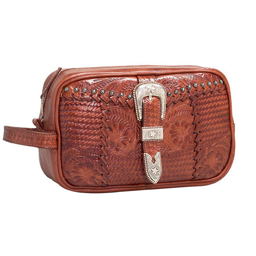 Men`s Mocha Leather Accessory Bag (8565264)