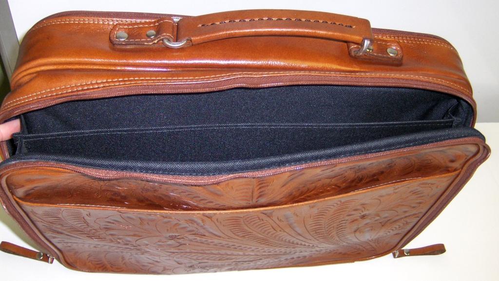 Mahogany Leather Laptop Briefcase (0210910)
