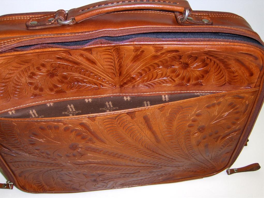 Mahogany Leather Laptop Briefcase (0210910)