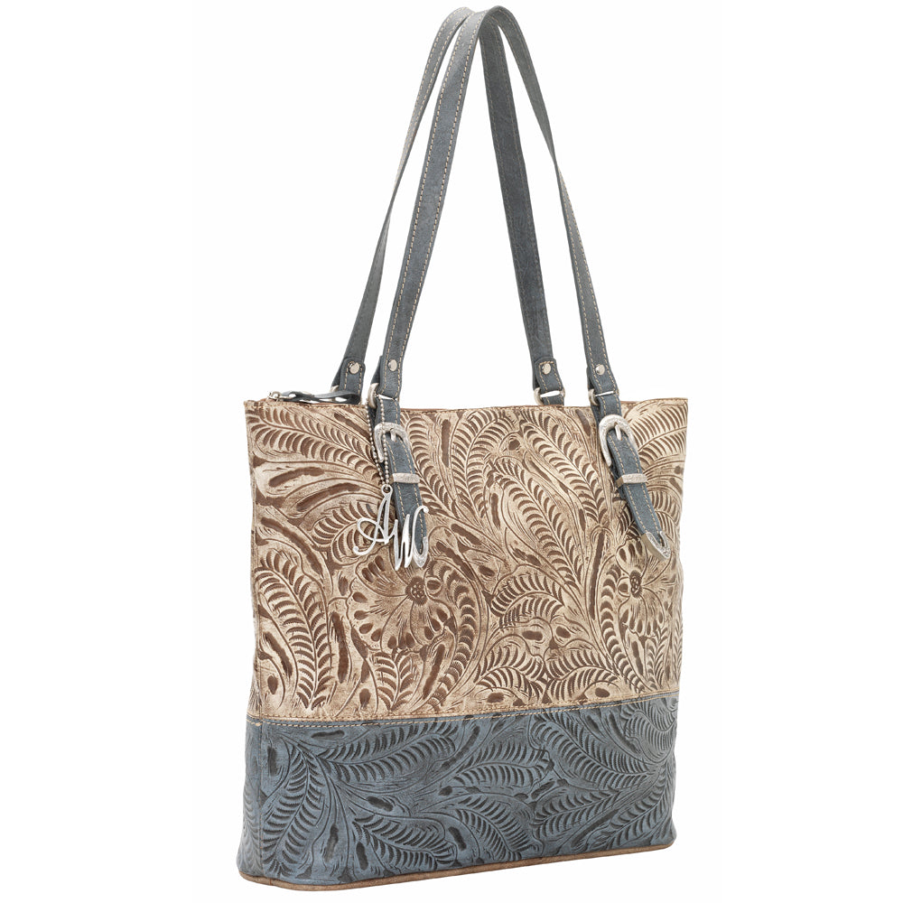 Cream Leather Ladies Tote Briefcase (9955497)