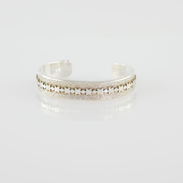 Sterling Silver Navajo Overlay Bracelet (BRT110)