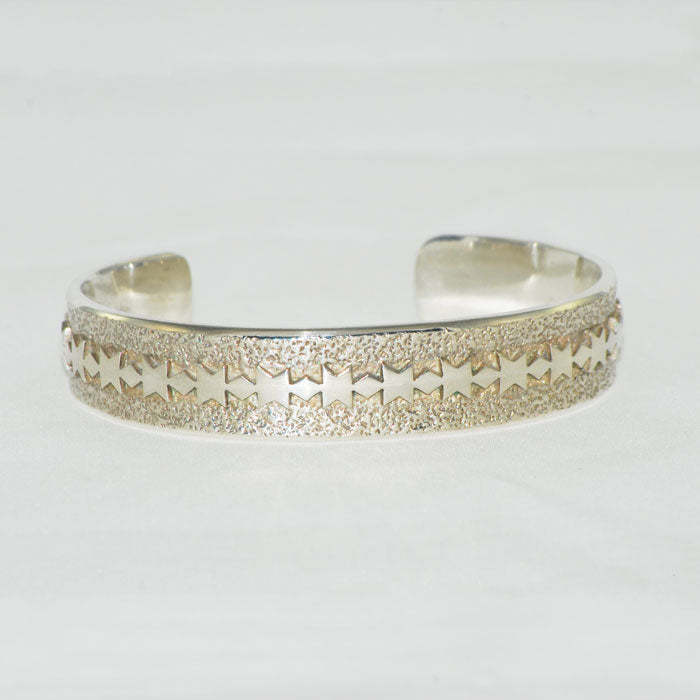 Sterling Silver Navajo Overlay Bracelet (BRT110)