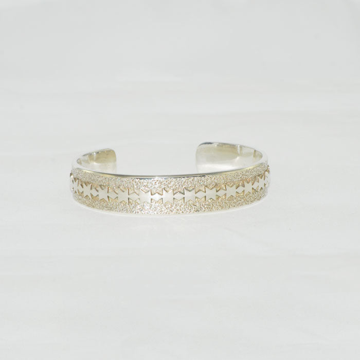 Sterling Silver Navajo Overlay Bracelet (BRT110)