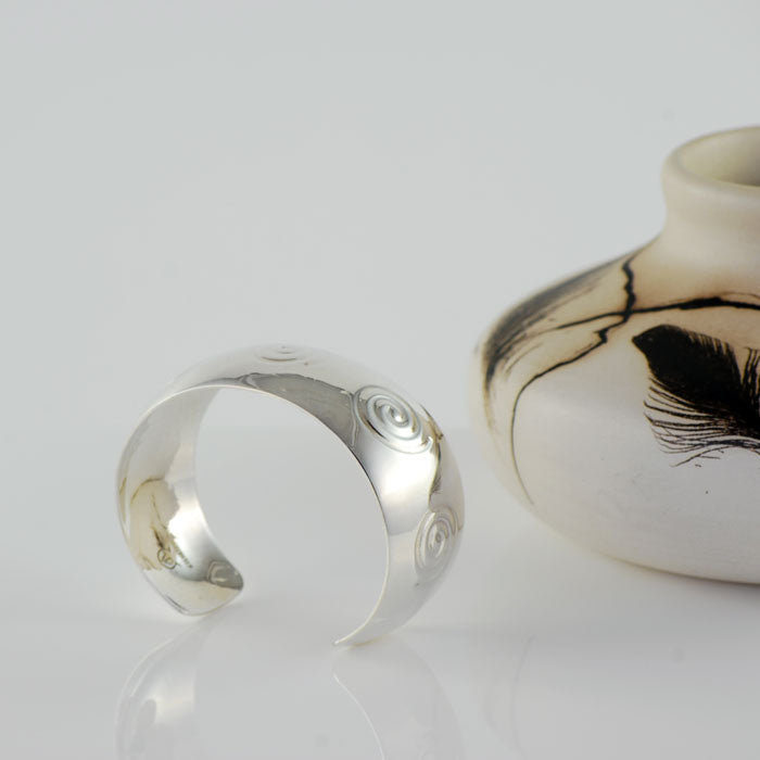 Sterling Silver Eternity Cuff Bracelet (BRT113)