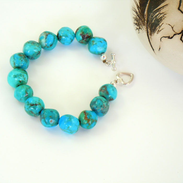 Kingman Turquoise Gumball Bracelet (BRT145)