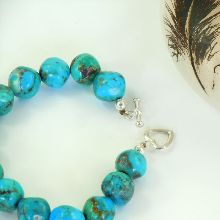 Kingman Turquoise Gumball Bracelet (BRT145)