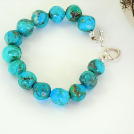 Kingman Turquoise Gumball Bracelet (BRT145)