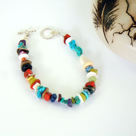 Kewa Assorted Bead Treasure Bracelet (BRT147)