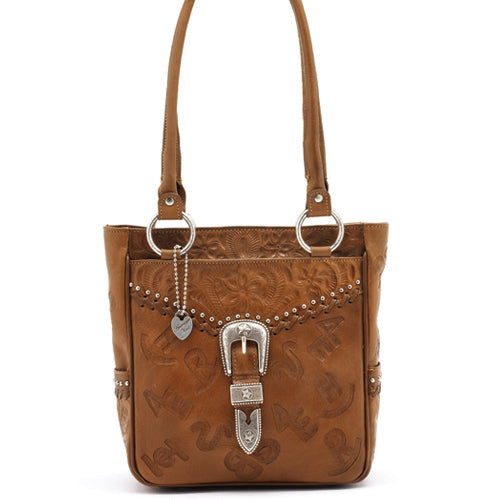 Caramel Leather Everyday Tote (CWGRL21)