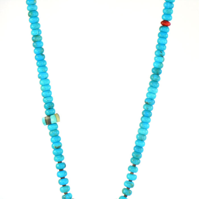 Turquoise Necklace with Mosaic Inlay Pendants (NCK311)