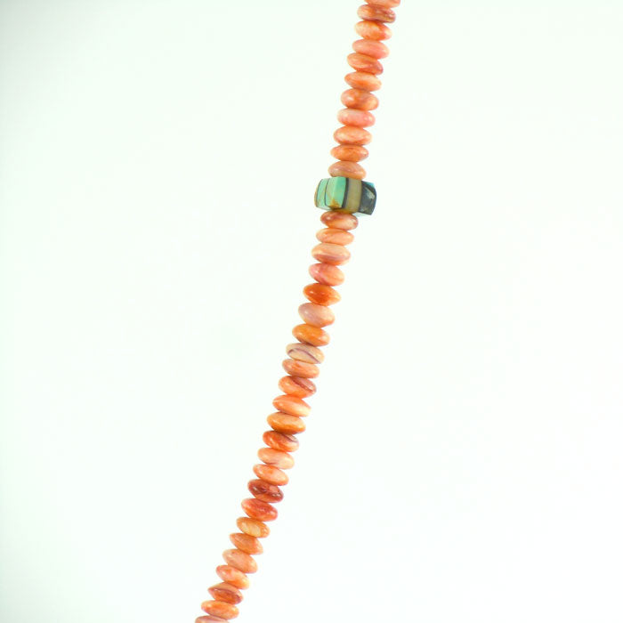 Melon Shell Necklace with Mosaic Inlay Pendant (NCK315)