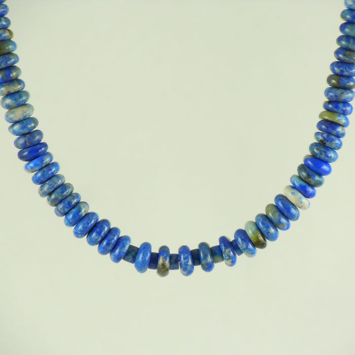 Lapis Lazuli Torus Bead Necklace (NCK338)