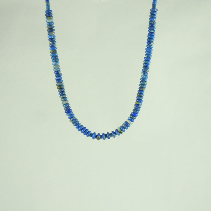 Lapis Lazuli Torus Bead Necklace (NCK338)