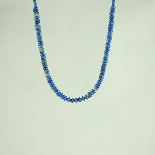 Lapis Lazuli Torus Bead Necklace (NCK338)