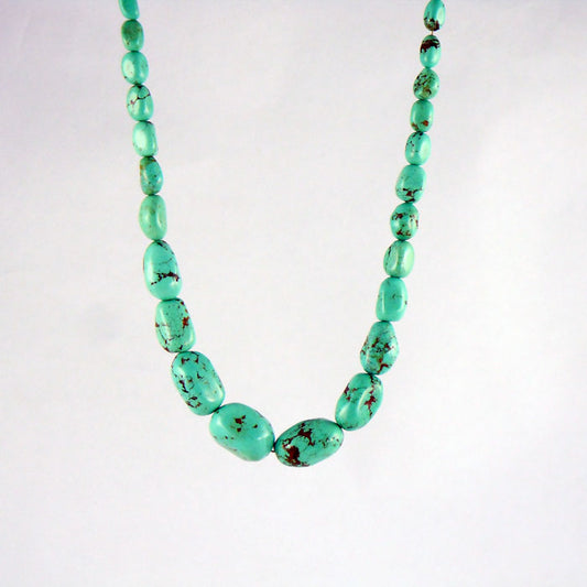 Kingman Arizona Turquoise Nugget Necklace (NCK339)