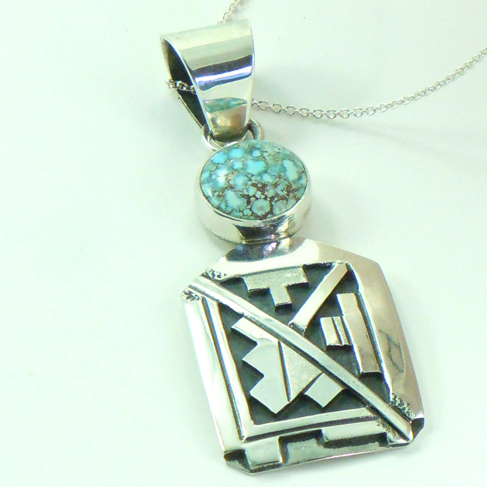 Sterling Silver and Dry Creek Turquoise Pendant (PND216)