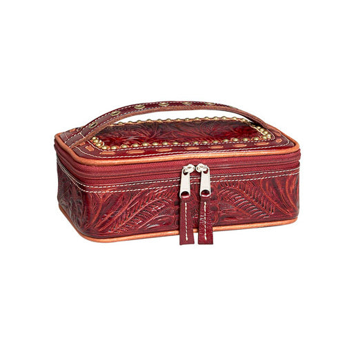 Cherry Leather Cosmetic Case