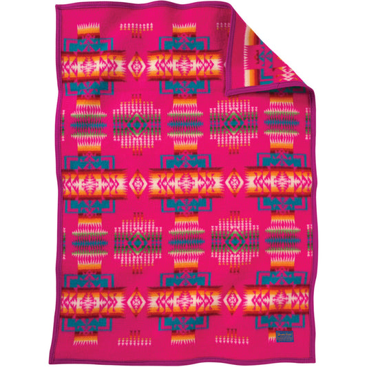 Pendleton Chief Joseph Baby Cot Blanket Cherry (ZD632-51124)